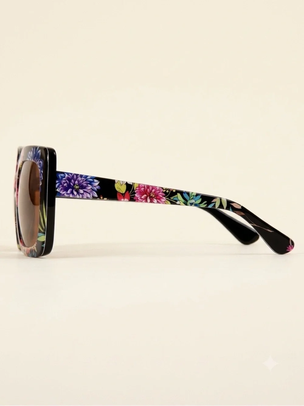 Johnny Was Sutton Floral Print Oversized Square Sunglasses NWT - Picture 11 of 12